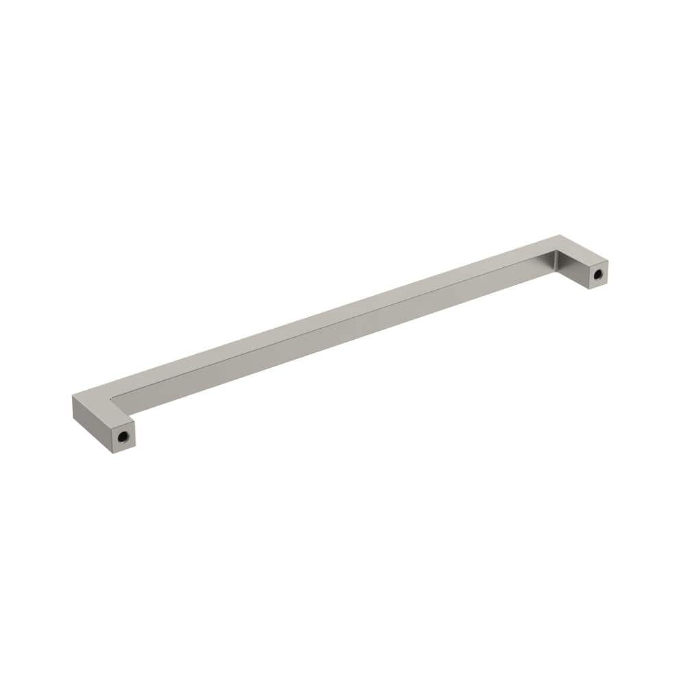 Satin Nickel 8-13/16 inch Modern Cabinet Pull Handle