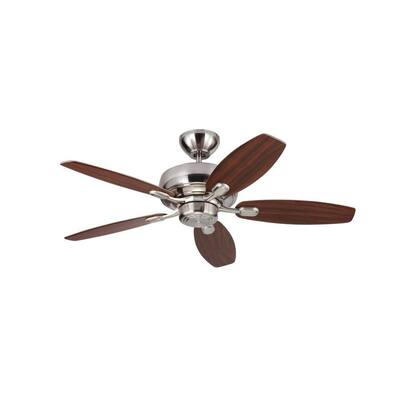 Centro Max II 44 in. Indoor Brushed Steel Silver Ceiling Fan