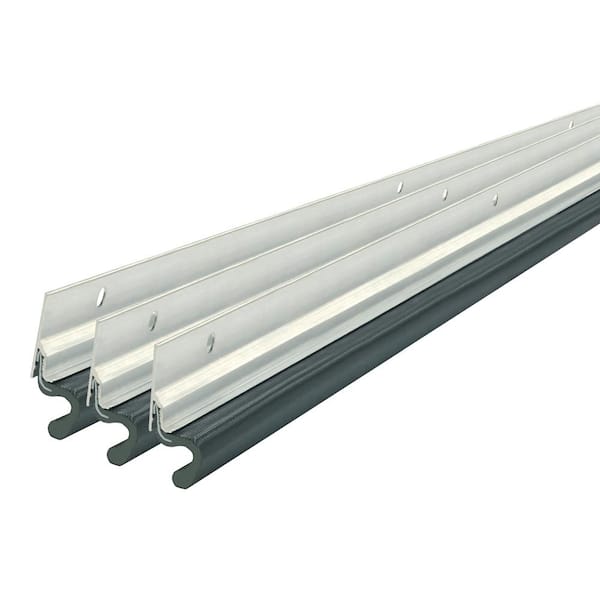 M-D Building Products 2 in. x 36 in. x 84 in. Silver Aluminum/Vinyl Top and  Sides Weatherstrip Kit 43345 - The Home Depot