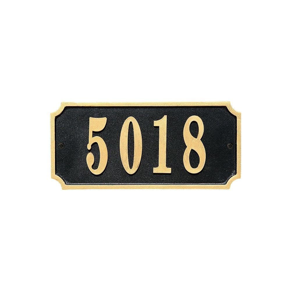Waterford Black Rectangle Address Plaque-Cast Aluminum price history on PriceWatchPro