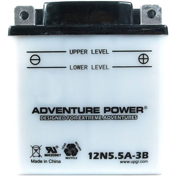 UPG Conventional Wet Pack 12-Volt 5.5 Ah Capacity F Terminal Battery
