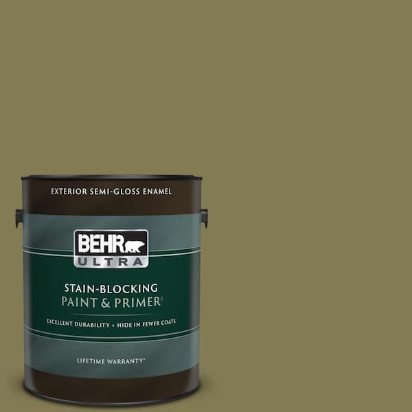 BEHR ULTRA 1 gal. Home Decorators Collection #HDC-AC-16A Fern Grove Semi-Gloss Enamel Exterior Paint & Primer