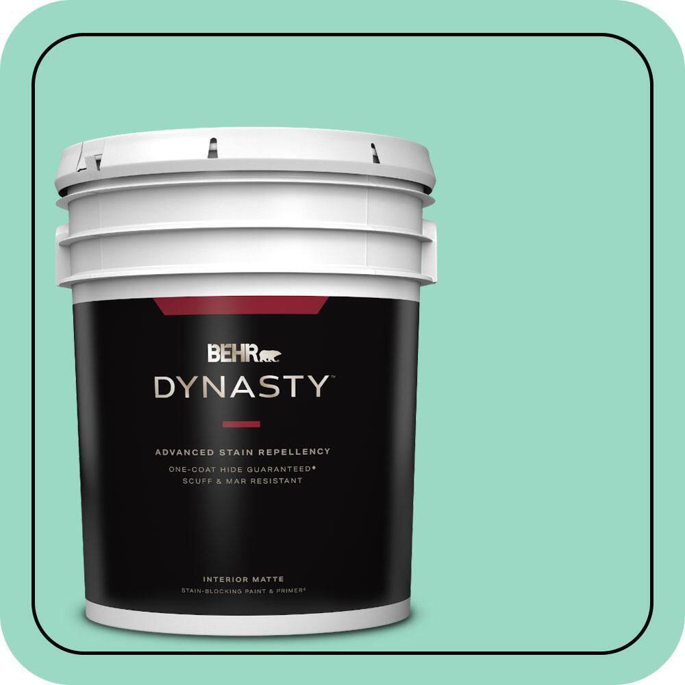 5 gal. Home Decorators Collection #HDC-SP16-07 Isabellas Aqua Matte Interior Stain-Blocking Paint & Primer price history on PriceWatchPro