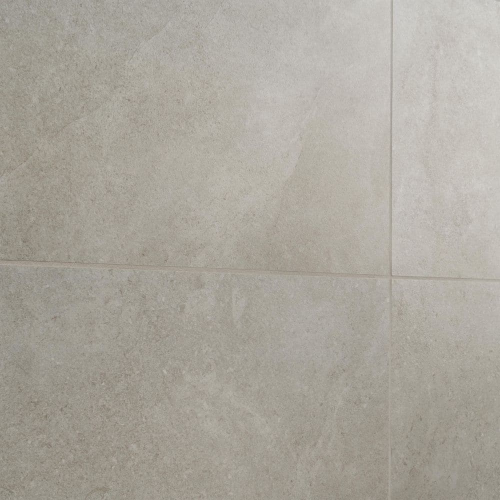 Iris 24" x 12" Matte Gray Porcelain Floor and Wall Tile