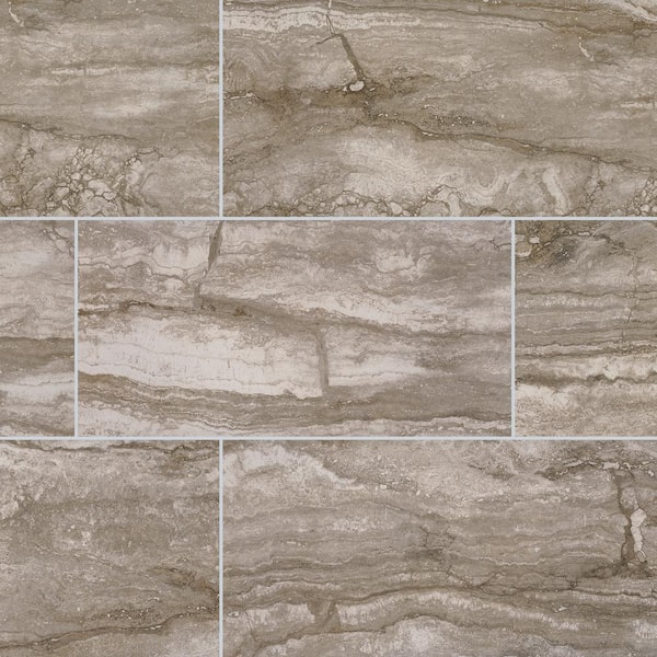 MSI Bernini Camo 12 in. x 24 in. Matte Porcelain Stone Look Floor and Wall Tile (512 sq. ft./Pallet)