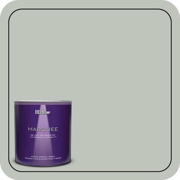 BEHR MARQUEE 1 qt. #N410-3 Riverdale One-Coat Hide Eggshell Enamel Interior Paint & Primer