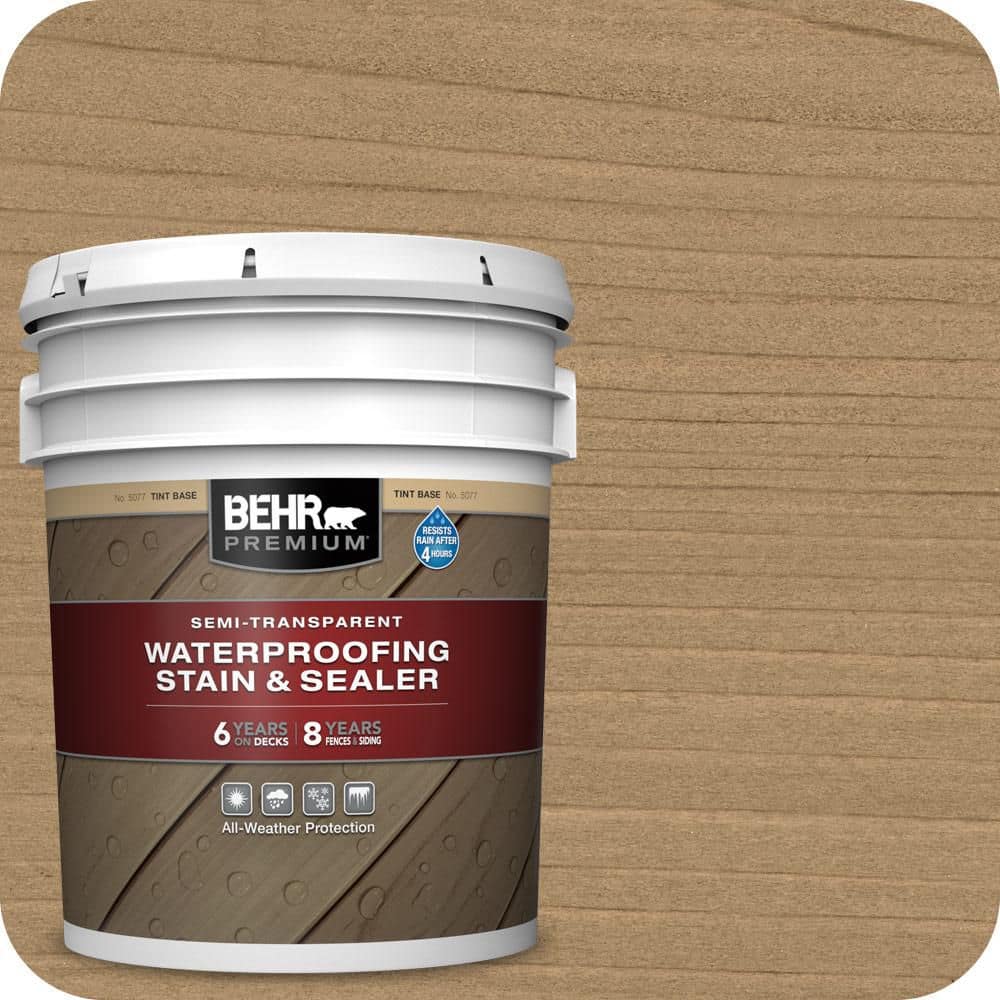 5 gal. #ST-127 Beach Beige Semi-Transparent Waterproofing Exterior Wood Stain and Sealer price history on PriceWatchPro