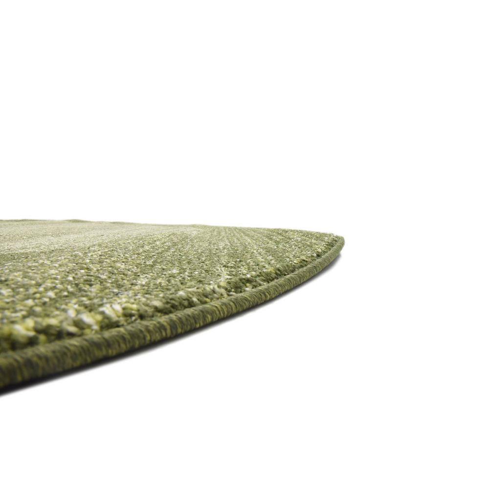 EasyCare 8' Round Light Green Tufted Spot Rug