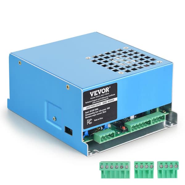 VEVOR CO2 Laser Power Supply for 40-Watt Laser Tube Current Protection Open Circuit Protection Fast Heat Dissipation