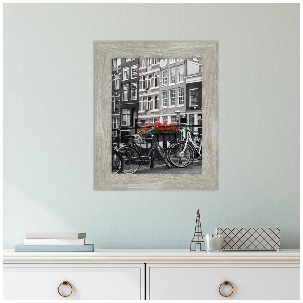 Dove Greywash Narrow 11x14 Wood Wall Frame