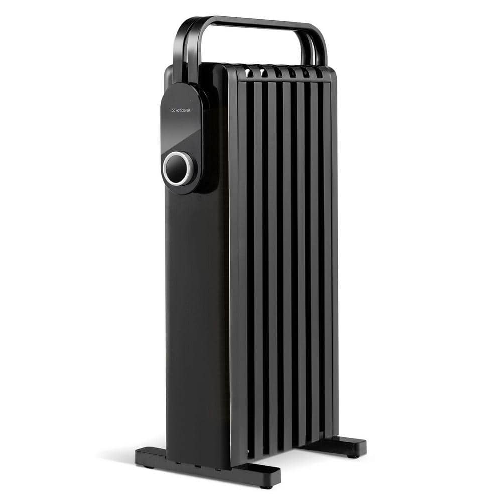 1500-Watt 27.5 in. Electric Space Heater Oil Filled Radiator Heater Forced 