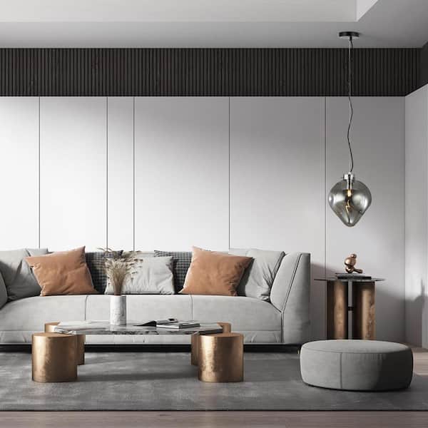 Bette 1-Light Smokey Pendant with Glass Shade