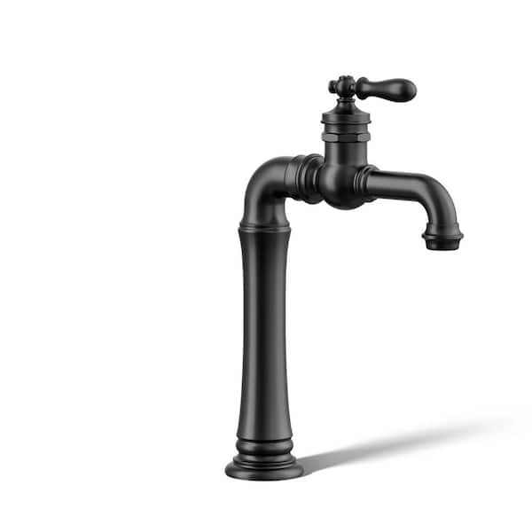 KOHLER Artifacts Single Handle Bathroom Faucet in Matte Black