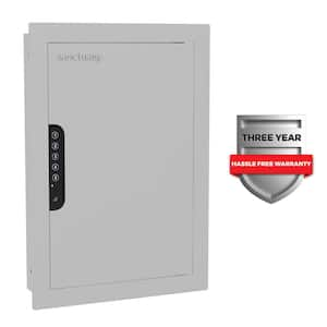 In-Wall Vault with Electronic Lock, Matte White