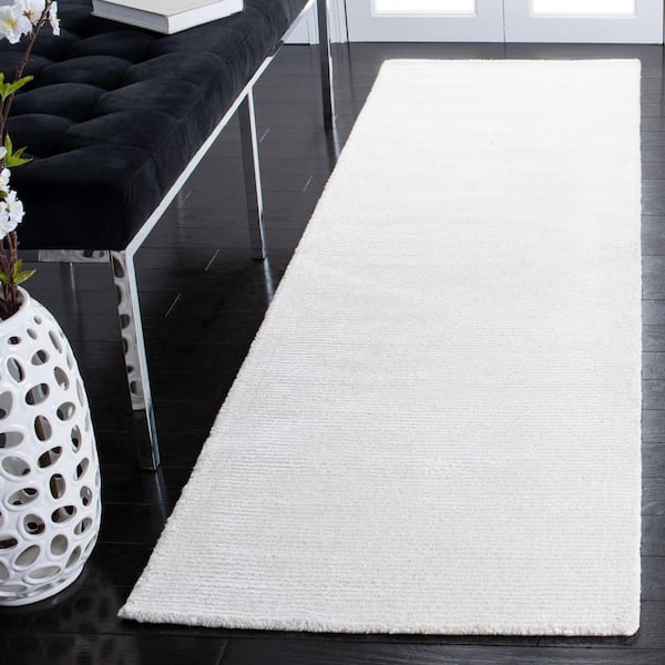 Himalaya 2 ft. x 6 ft. Ivory Horizontal Gradient Runner Rug