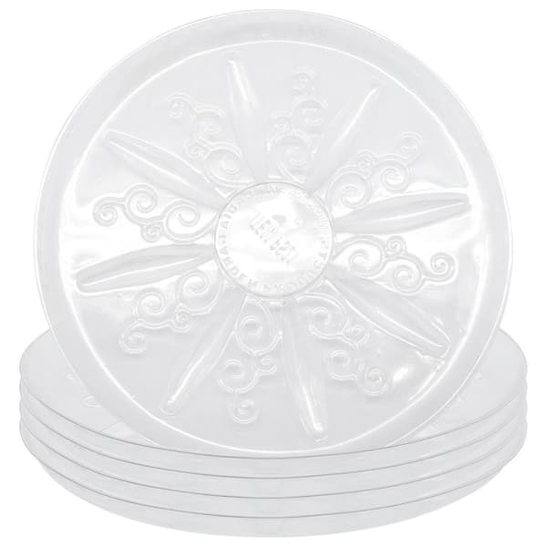Arcadia Garden Products Heavy-Duty 16 in. Dia. Clear Plastic Saucer (5-Pack)
