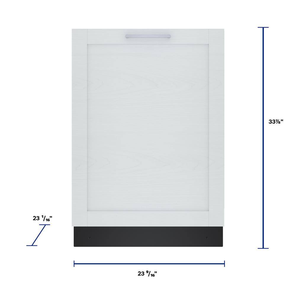 24" White Built-In Smart Dishwasher with Stainless Steel Tub