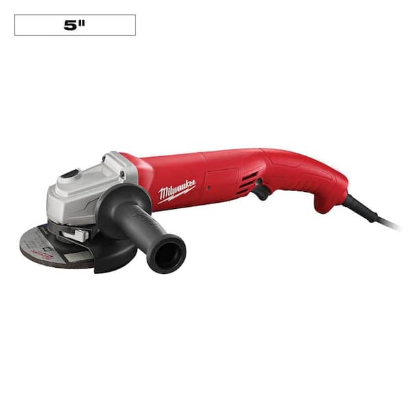 11 Amp 5 in. AC/DC Small Angle Grinder with Trigger Grip