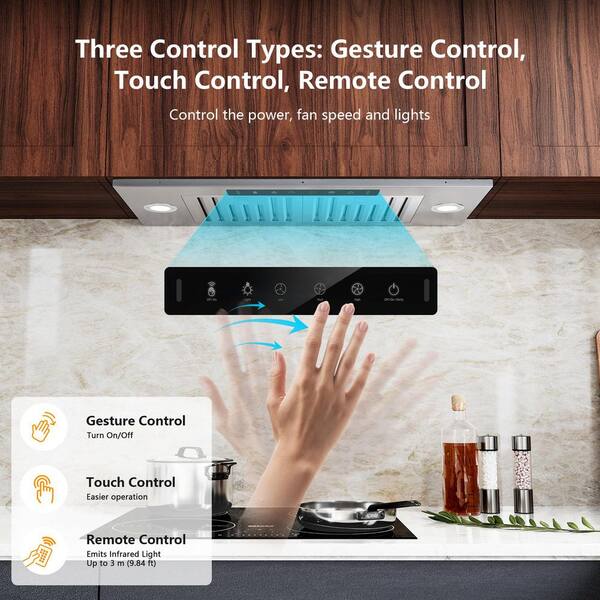 VIKIO 28 in. 900 CFM Convertible Insert Range Hood in Black VIKIO 28 in. 900 CFM Convertible Insert Range Hood in Black