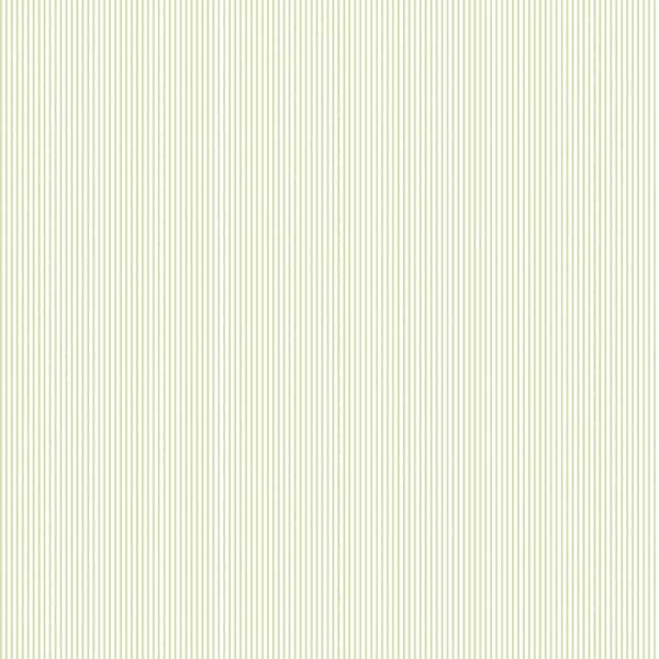 Unbranded Miniatures 2-Green Delicate Pinstripes Matte Finish Non-Pasted Vinyl on Non-Woven Wallpaper Sample