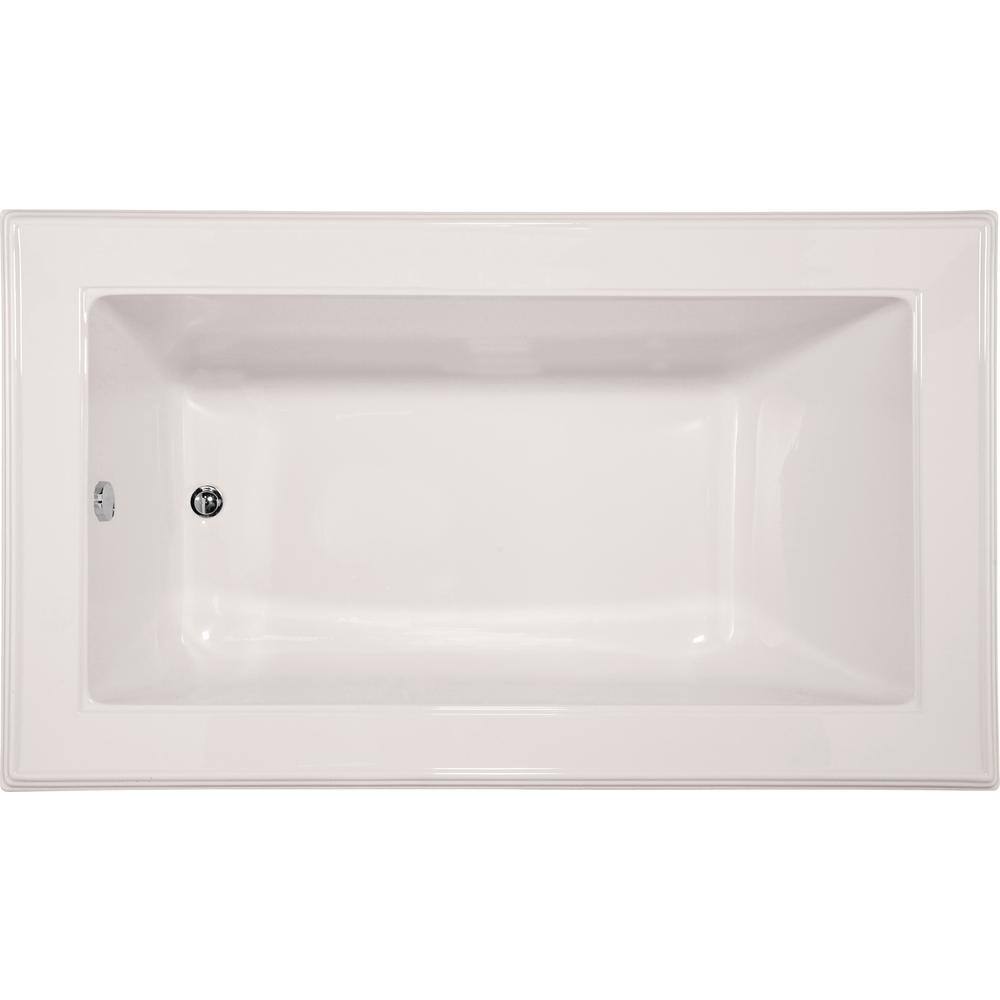 Angel 72'' x 42'' White Acrylic Drop-In Bathtub