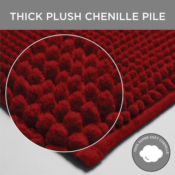 Luxury Chenille Bathroom Rug Mat Extra Soft Thick Absorbent Bath Rugs Mat -  China Bath Mat and Shower Mat price