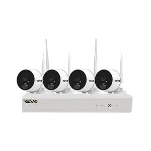 Wireless 4-Channel Smart 1TB NVR Surveillance System with 4 Full-HD 1080p Wireless Audio Capable Bullet Cameras