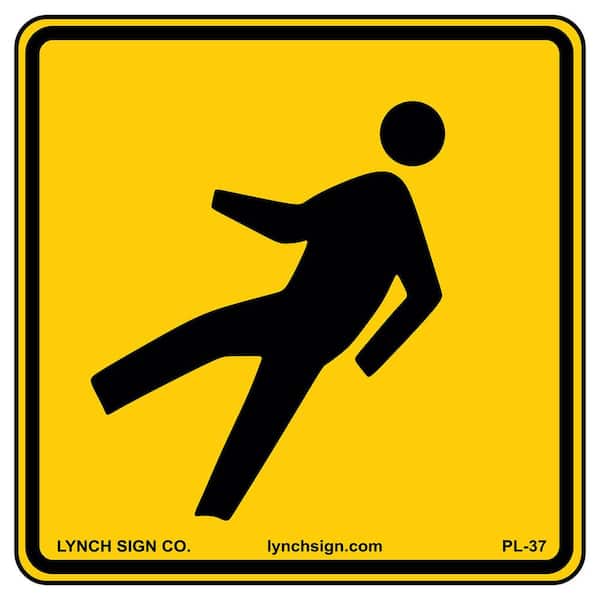 18 in. x 18 in. Pedestrian Sign Printed on More Durable, Thicker, Longer Lasting Styrene Plastic