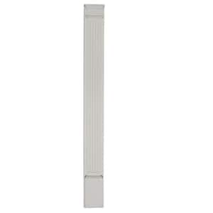 7 in. x 2-1/4 in. x 90 in. Primed Polyurethane Fluted Pilaster Moulding