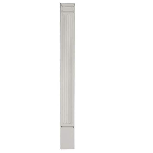 8 in. x 2-3/4 in. x 100 in. Primed Polyurethane Fluted Pilaster Moulding
