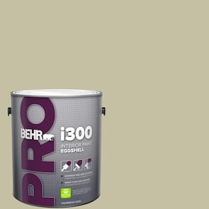 1 gal. #S350-3 Washed Olive Eggshell Interior Paint
