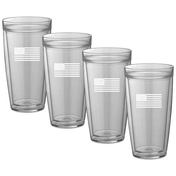 PACK OF 4 Army Plastic Cup 22oz U.S