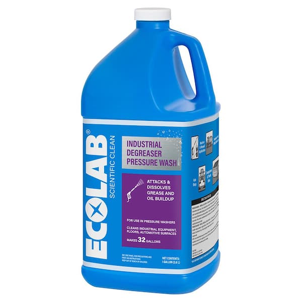 ECOLAB - 1 Gal. Industrial Degreaser Pressure Wash Concentrate, Advanced cleaning for Commercial, Automotive and Equipment