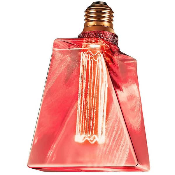 20-Watt Equivalence Iceberg UL Dimmable Classic Pattern E26 LED Light Bulb Red Colored Glass 2000K (1-Bulb)