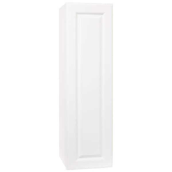 Hampton Bay Hampton 12 In W X 12 In D X 42 In H Assembled Wall Kitchen Cabinet In Satin White 