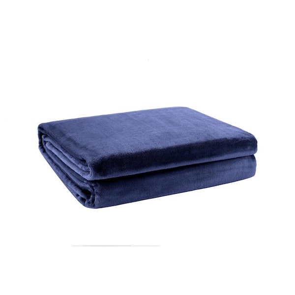 St. James Home Velvet Dark Gray Throw Blanket