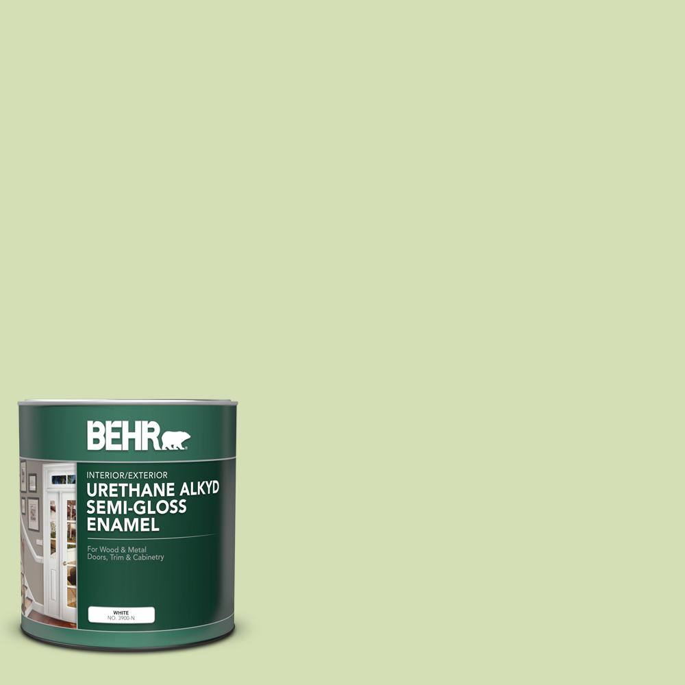 BEHR 1 qt. 420C3 Celery Bunch SemiGloss Enamel Urethane Alkyd