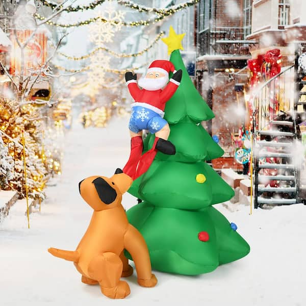 Inflatable Christmas Decorations 6.5 Foot, Santa’s Sleigh, Bright LED sale Lights