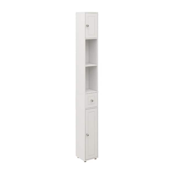Tall Slim Bathroom Storage Cabinet 71 Inch Freestanding Bathroom Cabinet White