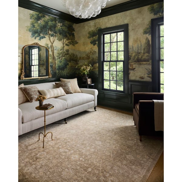 Loloi Chris Love Julia Palma Bark / Natural 6 ft. 3 in. x 9 ft. 6