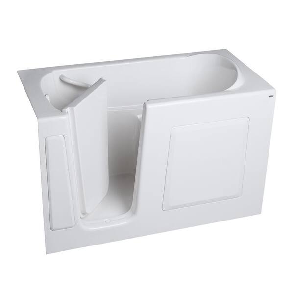 American Standard Gelcoat 4.25 ft. Walk-In Air Bath Tub with Left Hand Quick Drain and Extension Kit in White