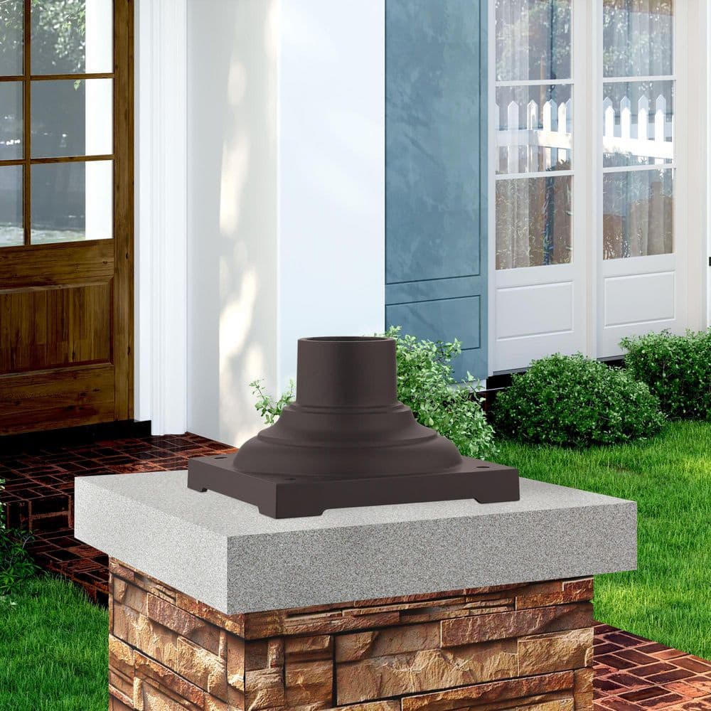 Bronze Cast Aluminum Outdoor Pier Mount Adapter