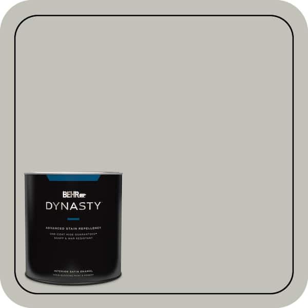 BEHR DYNASTY 1 qt. #PPU25-09 Foggy London Satin Enamel Interior Stain-Blocking Paint and Primer