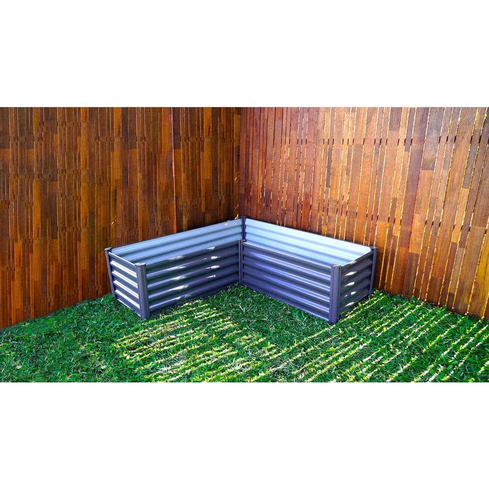 Hakea 4' x 4' Galvanized Steel Raised Garden Bed