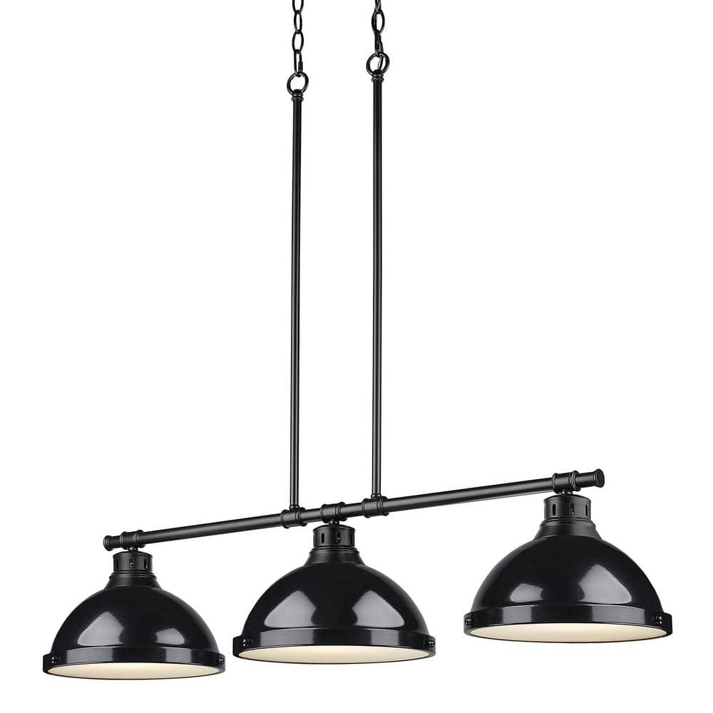 Duncan 3-Light Black Pendant with Black Shade price history on PriceWatchPro