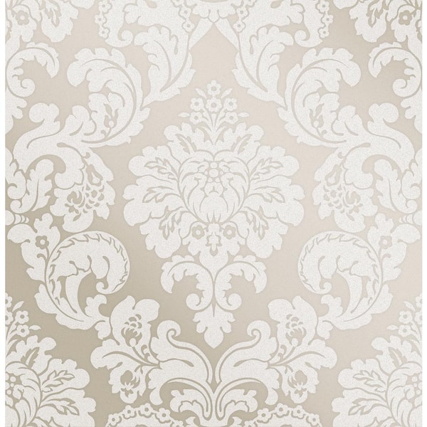 Advantage Margot Bronze Damask Strippable Wallpaper (Covers 56.4 sq. ft.)