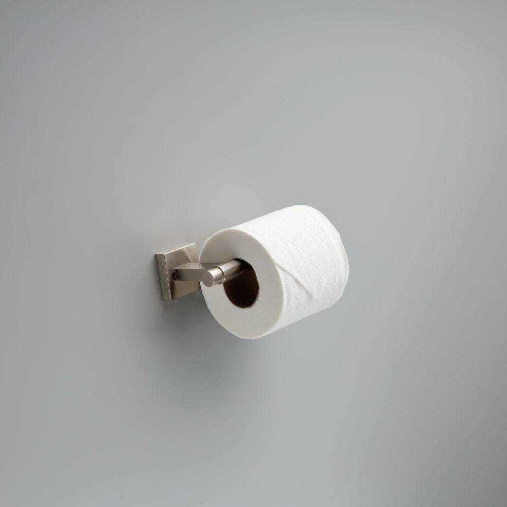 Maxted Brushed Nickel Modern Wall Mount Toilet Paper Holder