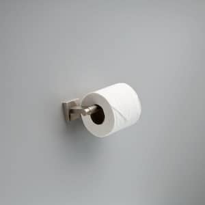 MAX51-SN Maxted Wall Mount Single Post Toilet Paper Holder Bath Hardware Accessory in Satin Nickel