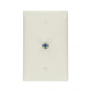 Leviton 1-Gang Midway Duplex Outlet Nylon Wall Plate, White R62