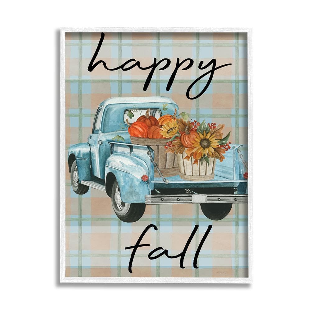 Stupell Industries Happy Fall Flower Truck by Cindy Jacobs 1-Piece